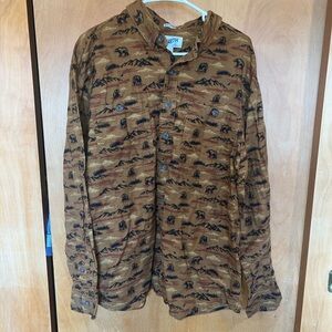 Duluth Trading Free Swinging Bear Button Up Shirt